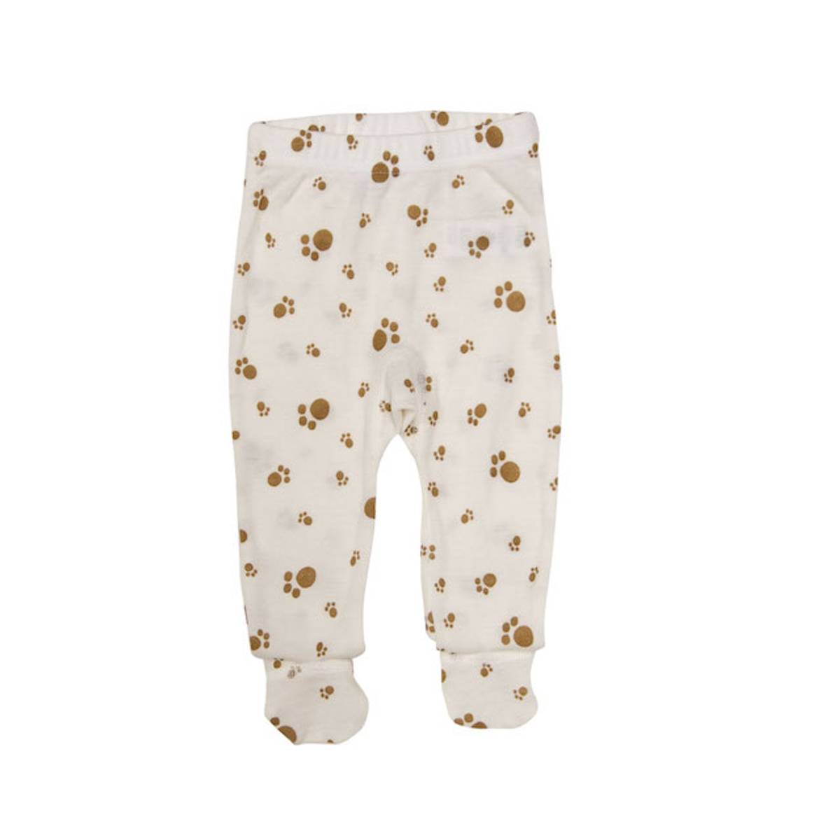 Rondane | Ull Leggings m/fot | Brown Footprint
