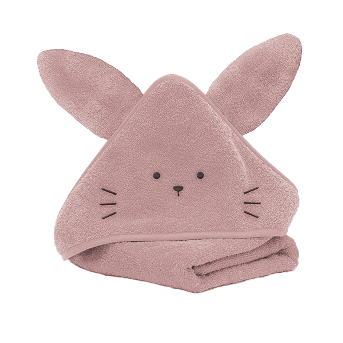 Fillikid | Kanin Hettehåndkle | 75x75cm | Pink