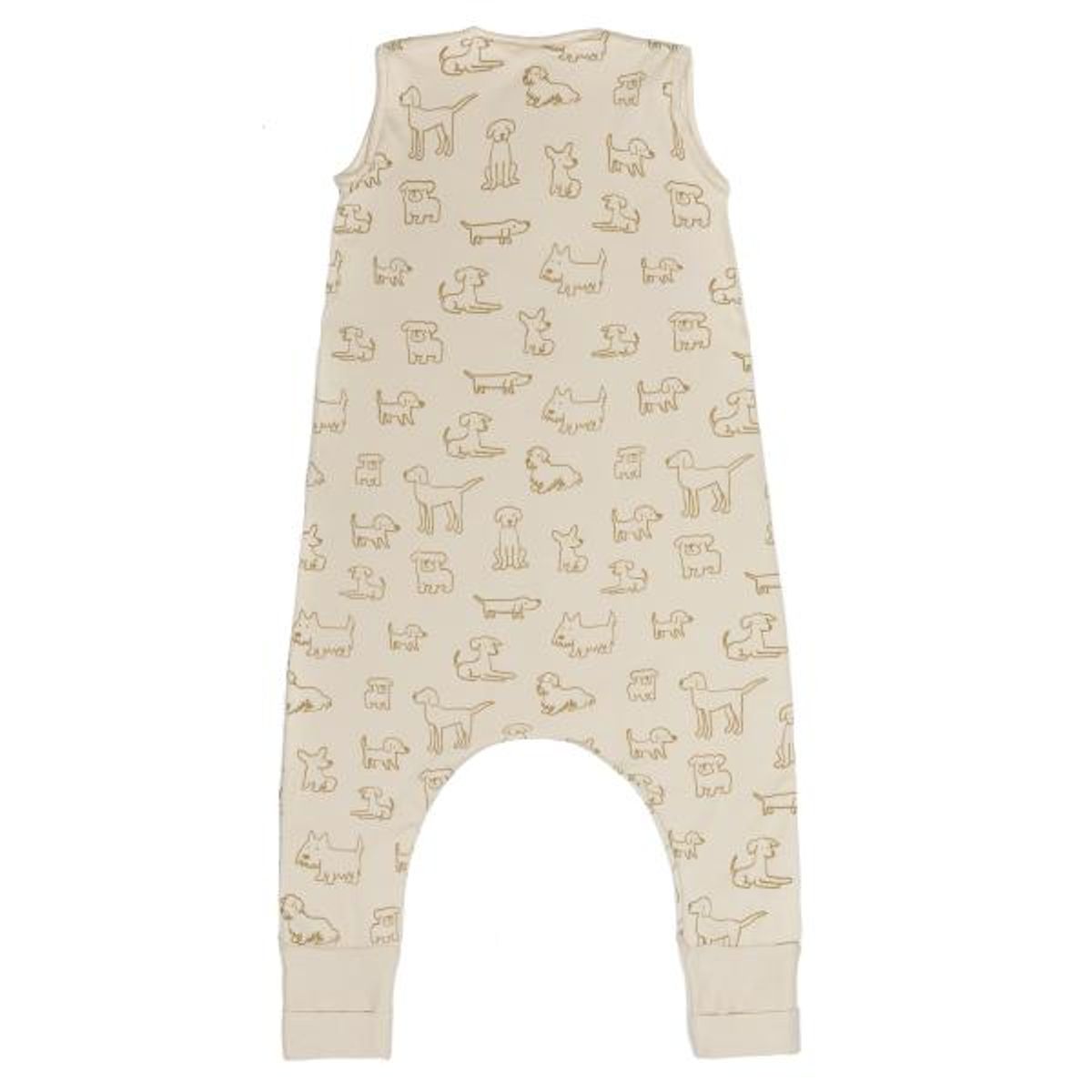 Fillikid | Sommer nattpose med ben|  0,5 TOG | Str.80 | Hund Beige