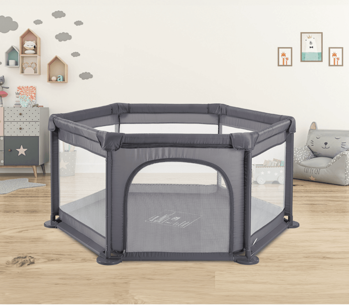 Troller | Hex Lekegrind | 120x120 cm