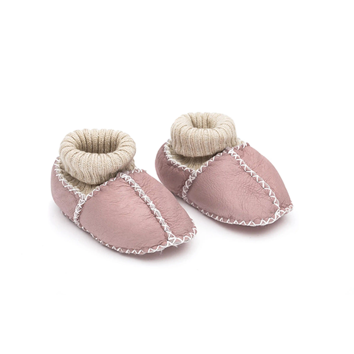 Fillikid | Babytøfler | Lammeskinn | Rosa