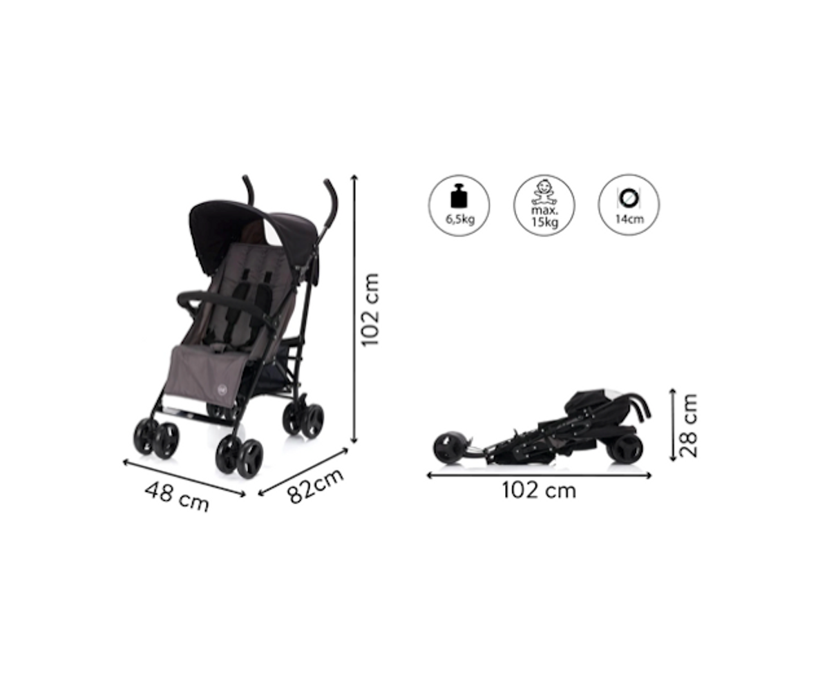 Fillikid | Sprinter Paraplytrille | Grey Melange