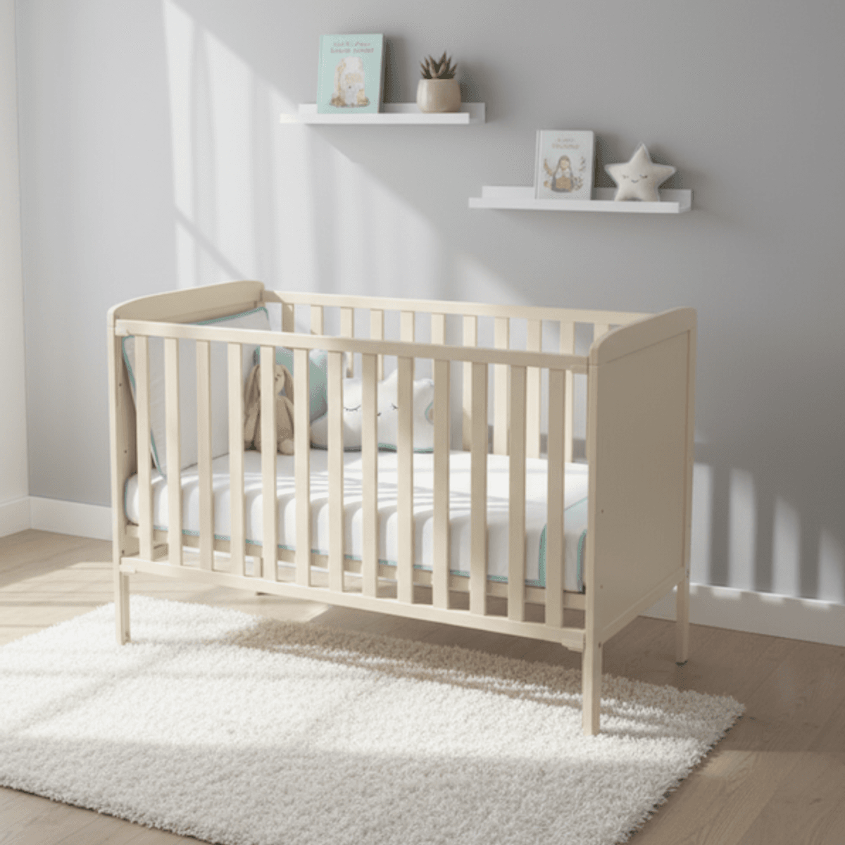 Troller | Luna Sprinkelseng | Justerbar Side 120x60 cm | Cashmere Vanilla