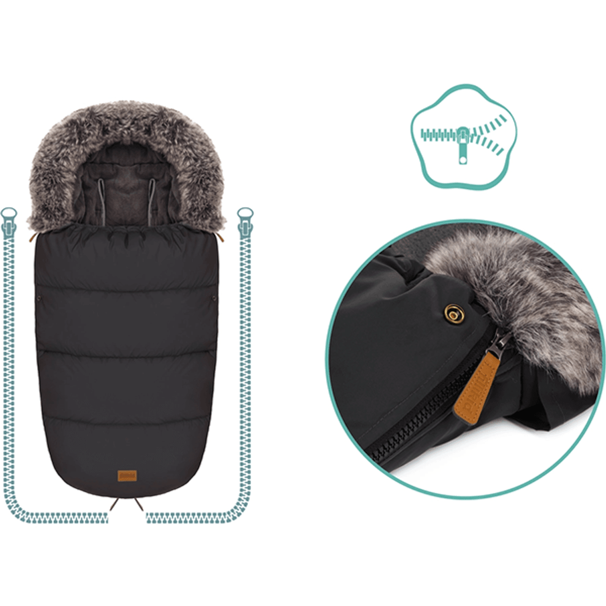 Fillikid | Manaslu Vinterpose | Refleks Sort