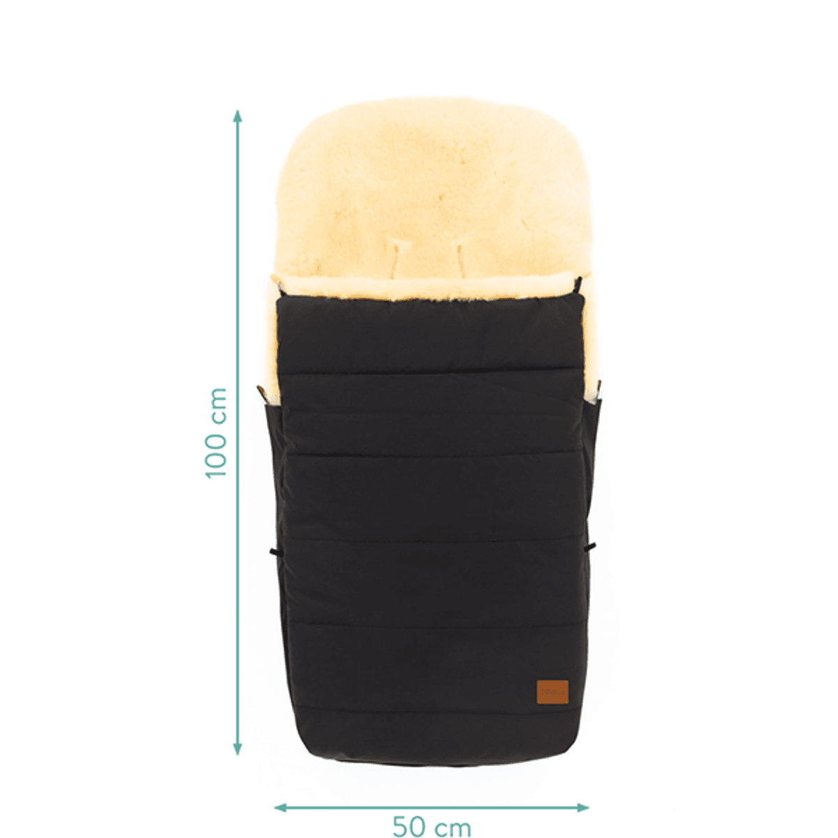 Fillikid | Bernina Lammeskinnpose | Refleks Sort