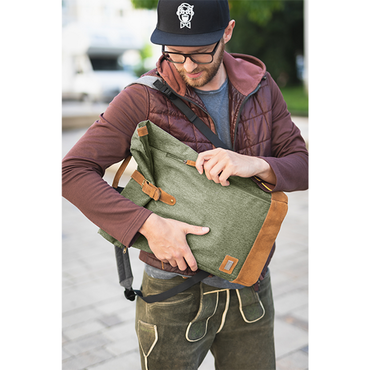 Fillikid | Stellesekk Berlin | Darkgreen Melange