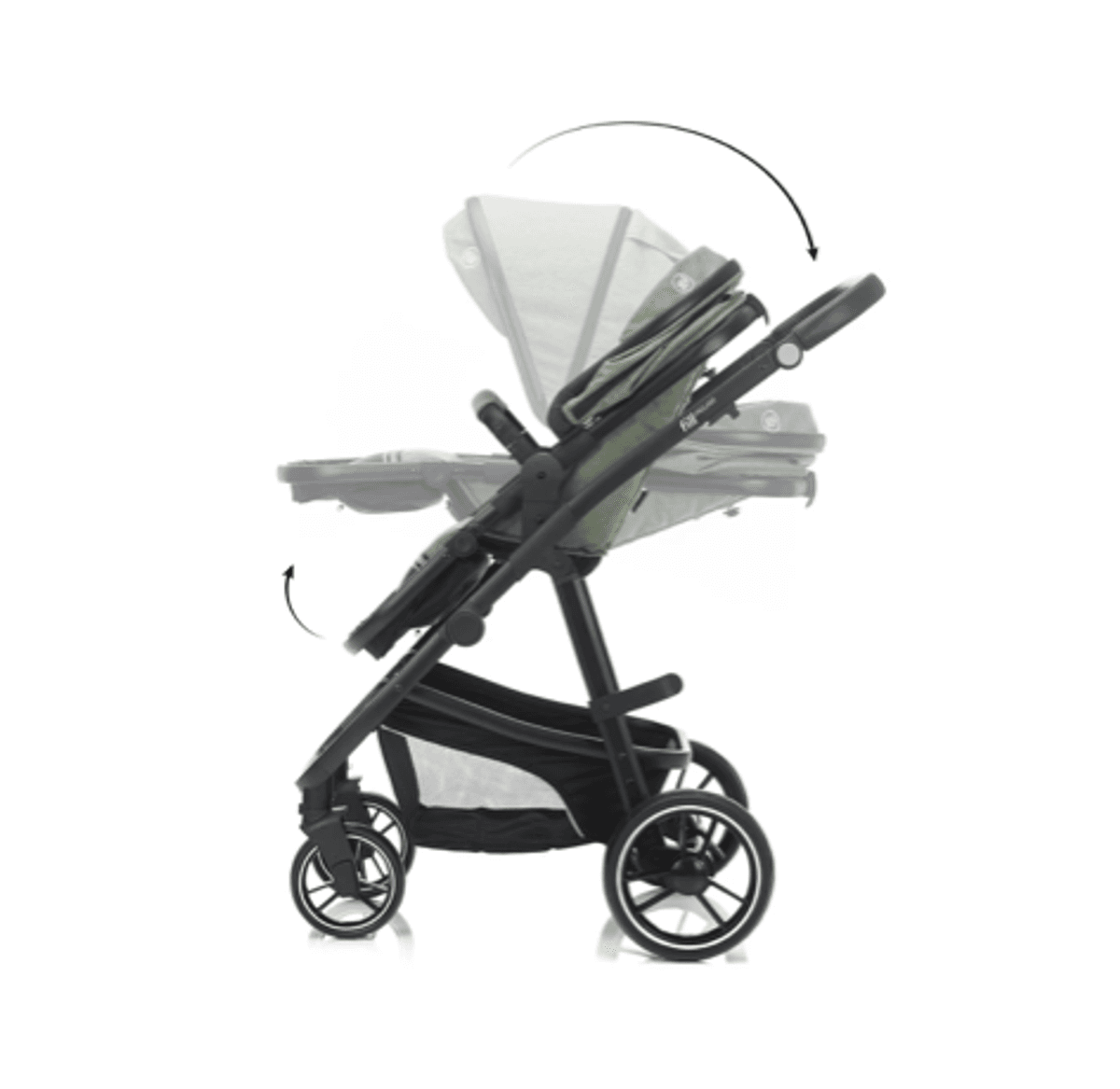 Fillikid | Jaguar Vognpakke + bilstol | Green Melange
