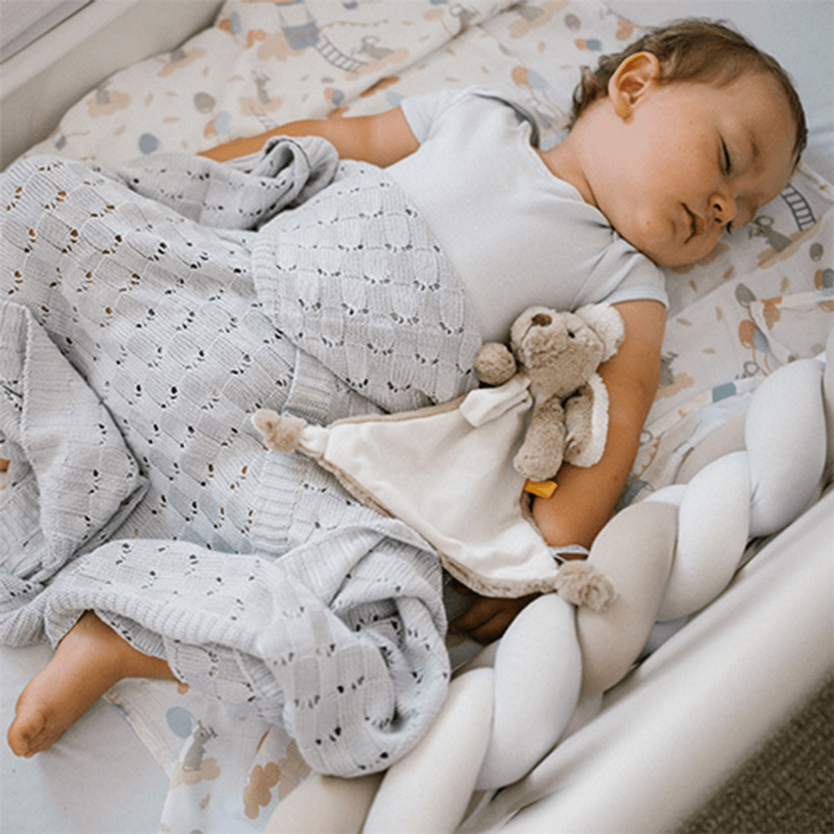 Babyono | Babyteppe | Bambus  | Lys Grå
