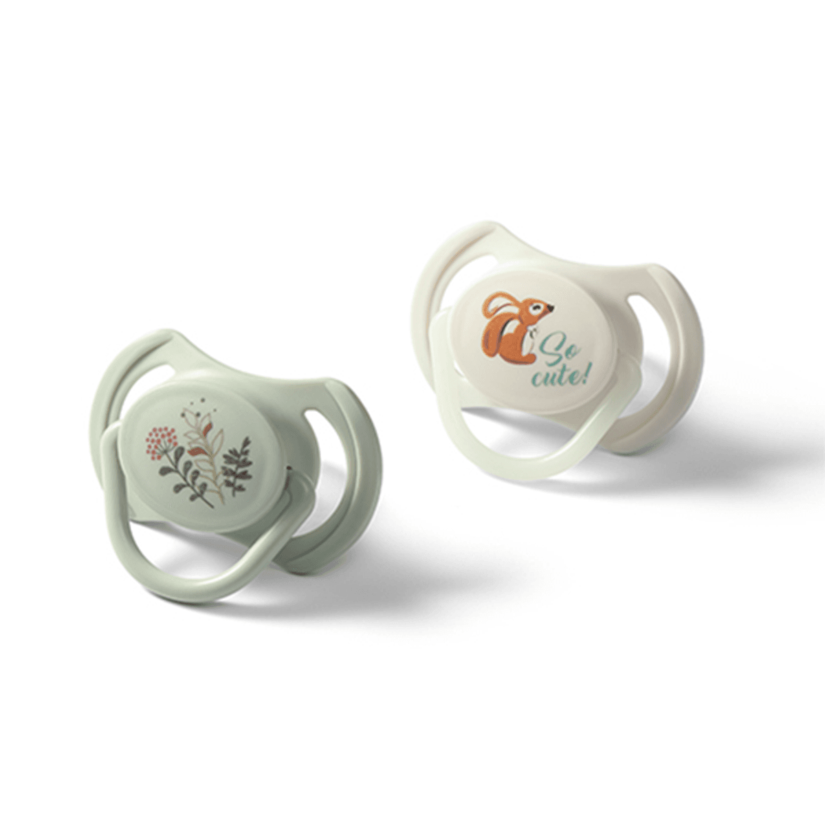 Babyono | Symmetrisk Sillikonsmokk | 6-18 mnd.