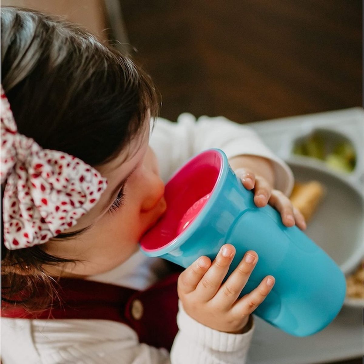 Nûby | No-Spill™ 360˚ Wonder Cup™ | 300ml | Aqua/Pink