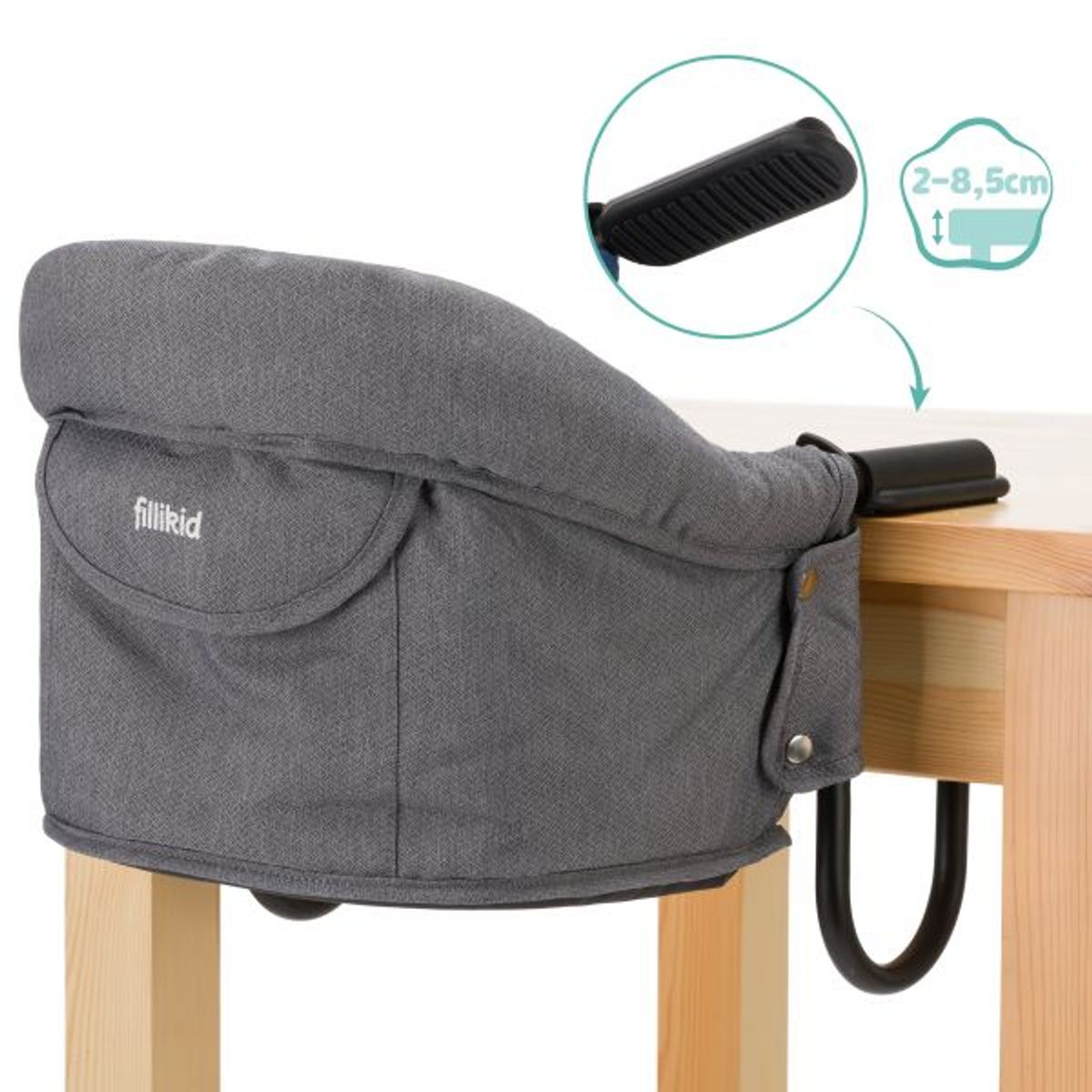 Fillikid | Comfort Stol på bord| Grå